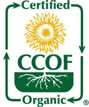 CCOF Logo with sunflower and arrows